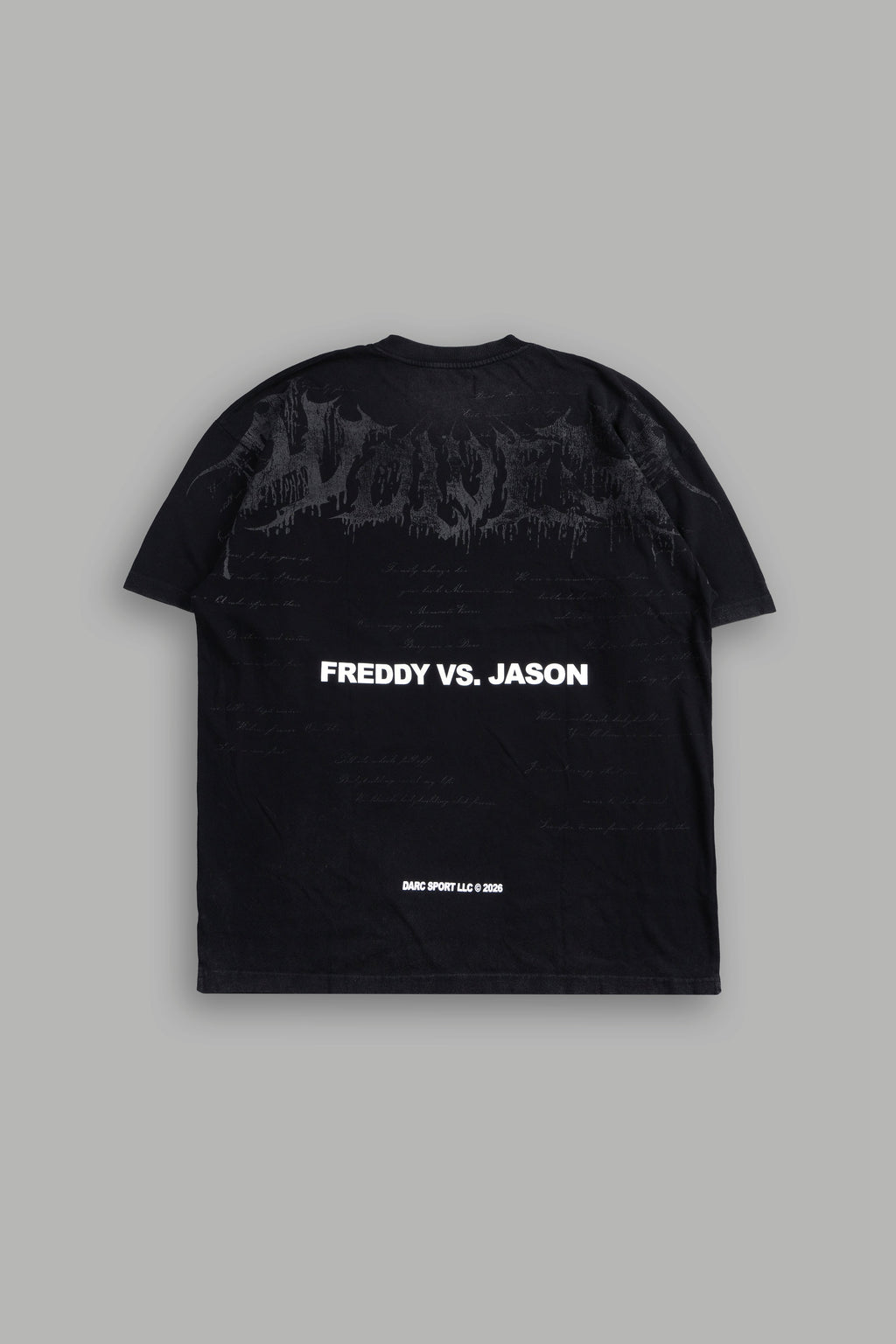 Freddy Vs Jason Premium Oversized Tee In Black