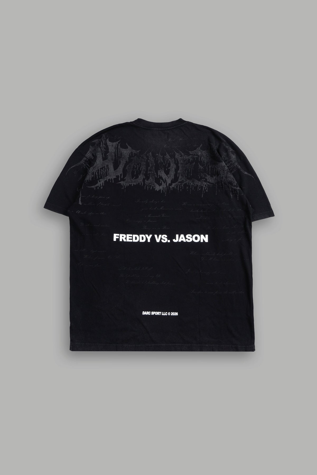Freddy Vs Jason Premium Oversized Tee In Black