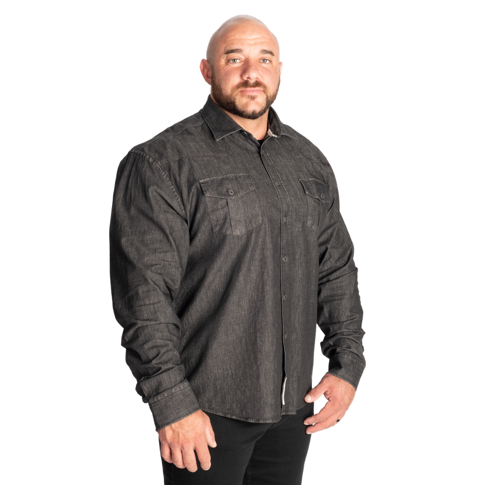 Gasp Denim Shirt - Washed Black - imagem 3