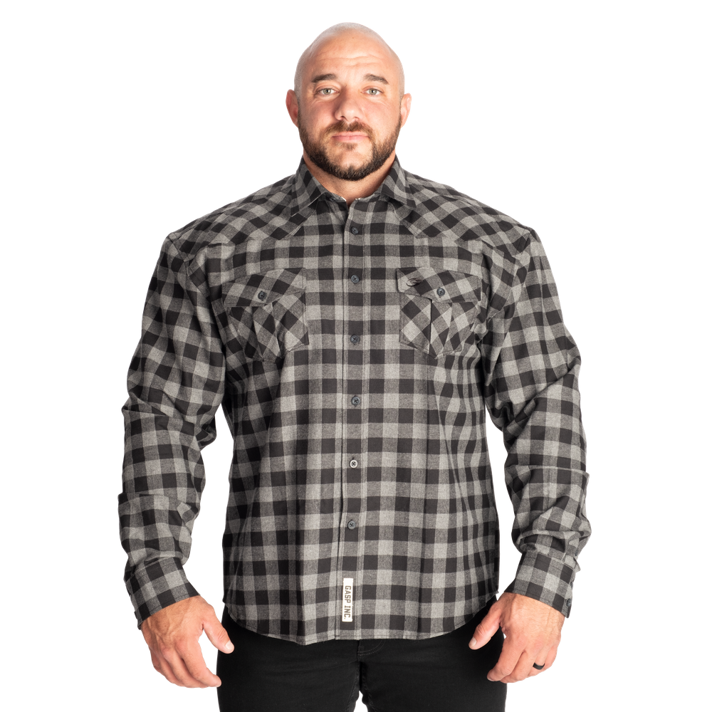 Gasp Plaid Shirt - Grey/Black - imagem 1