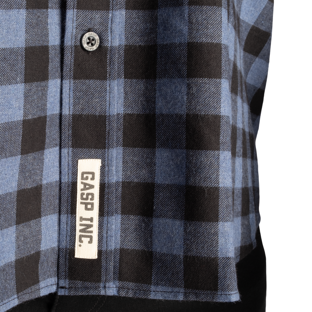 Gasp Plaid Shirt - Black/Blue - imagem 6