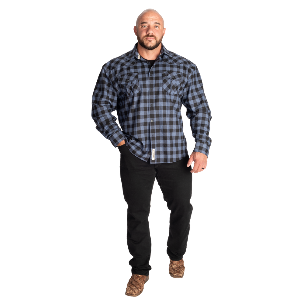 Gasp Plaid Shirt - Black/Blue - imagem 7