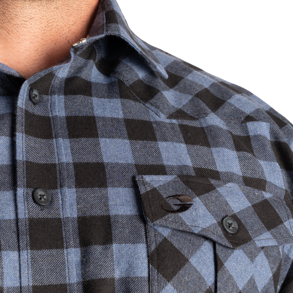 Gasp Plaid Shirt - Black/Blue - imagem 4