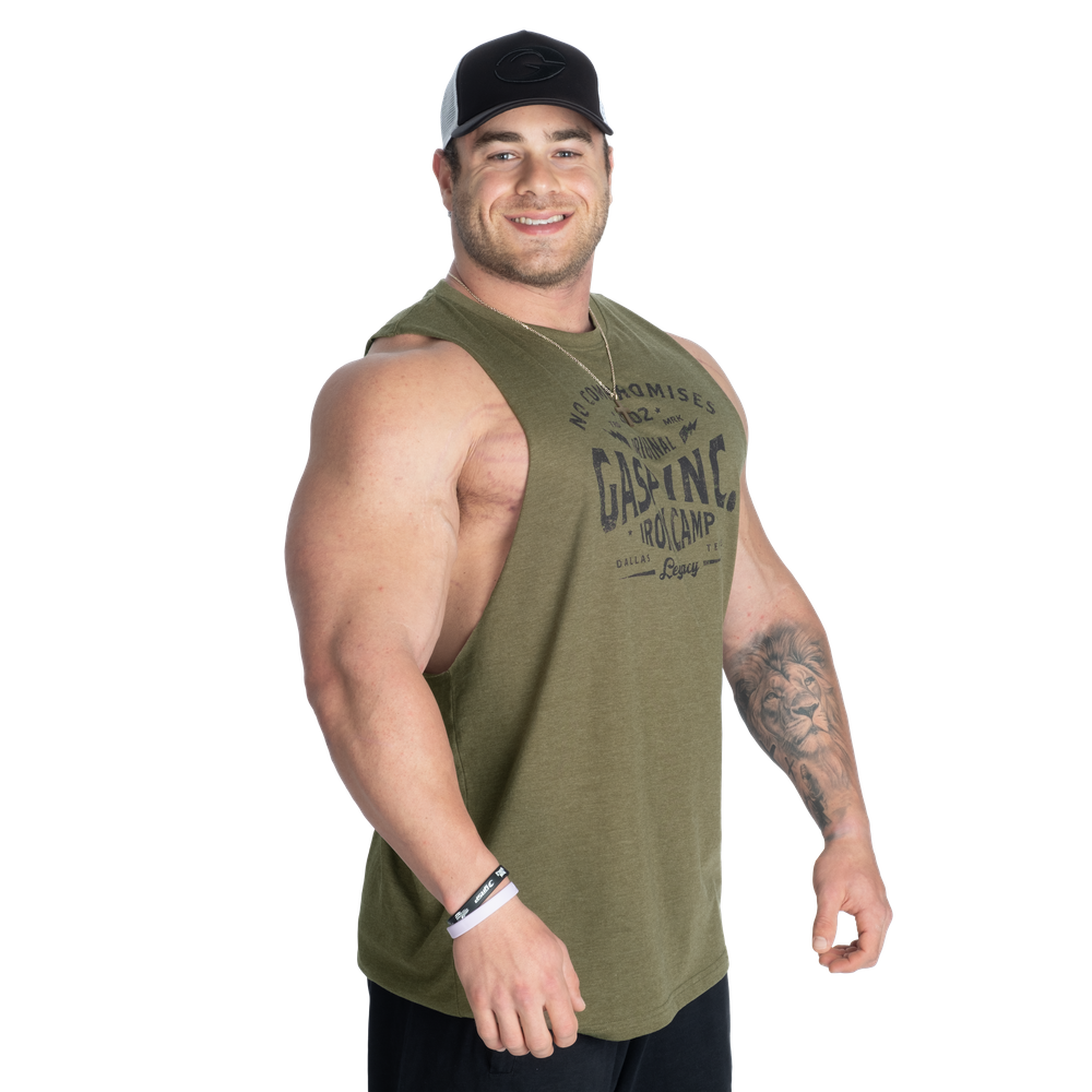Original Cut Out Tank - Army Green Melange - imagem 3