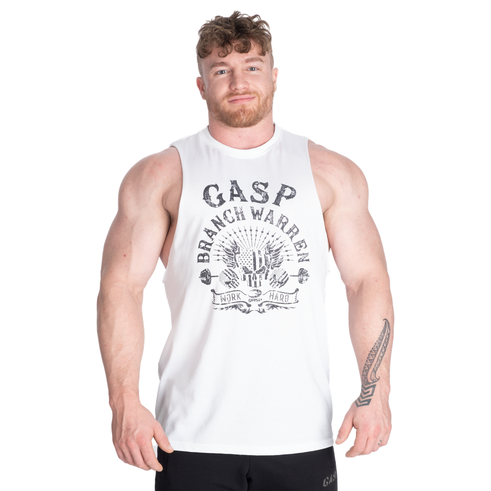 Branch Warren Cut Out Tank - White - imagem 1