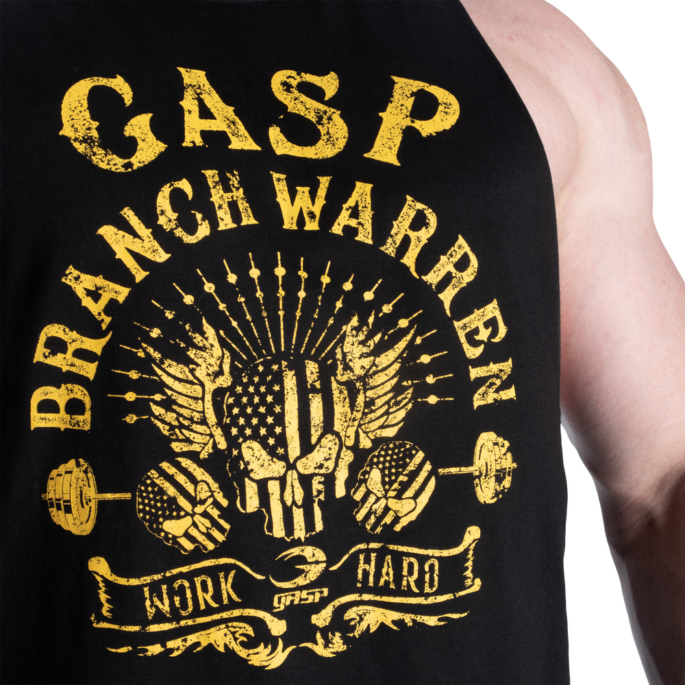 Branch Warren Cut Out Tank - Black/Yellow - imagem 4
