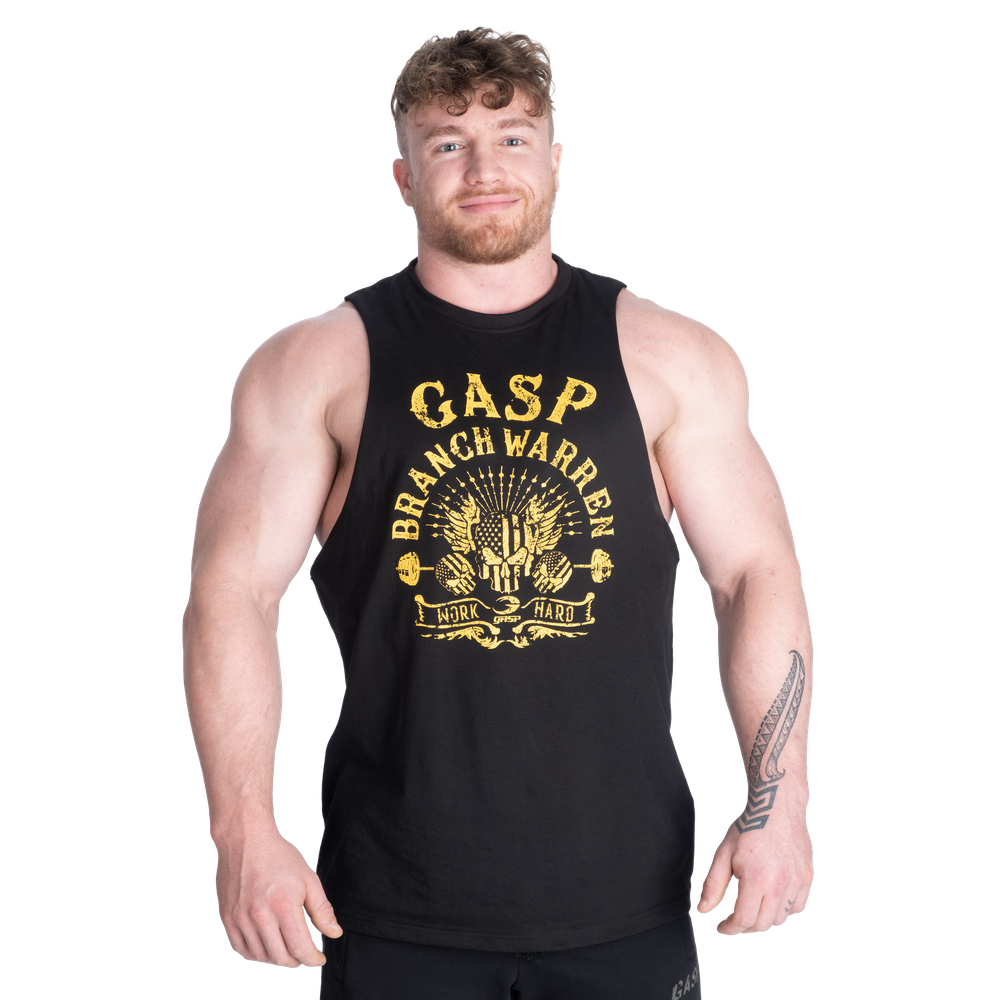 Branch Warren Cut Out Tank - Black/Yellow - imagem 1