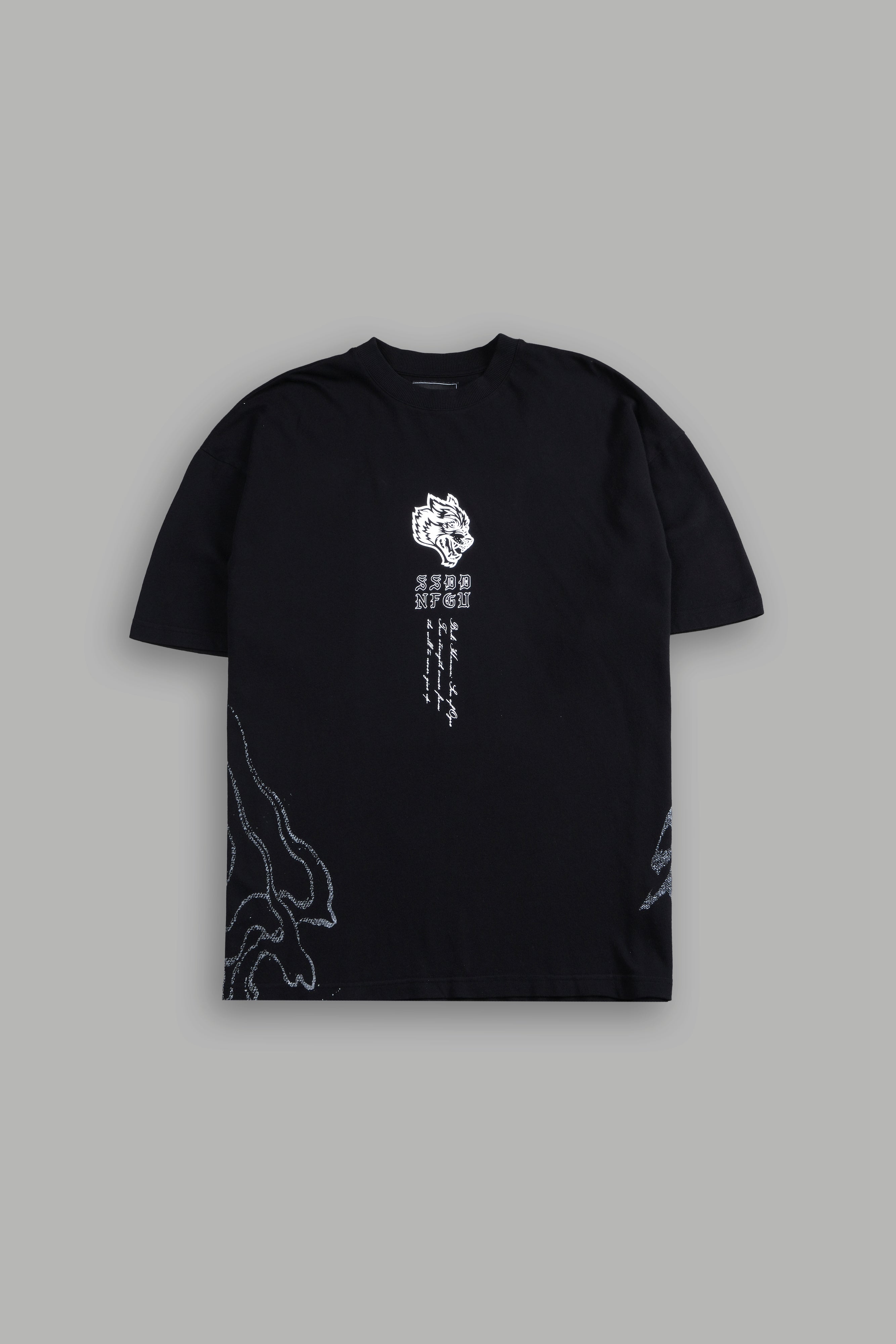 Apex Predator "Side By Side" Series Premium Oversized Tee in Black — imagem 3