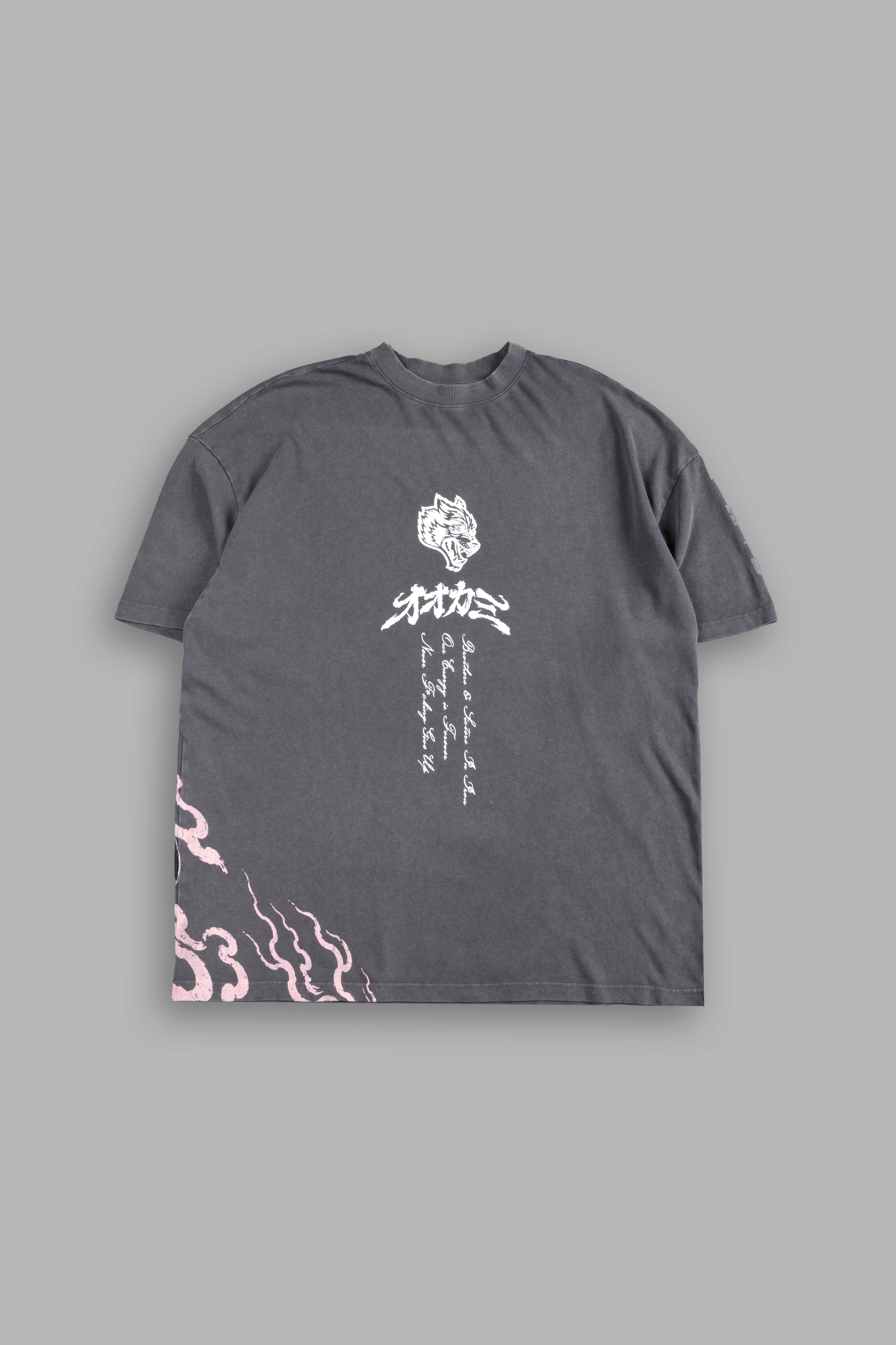 Darc Yokai Premium Oversized Tee in Slate Gray — imagem 3