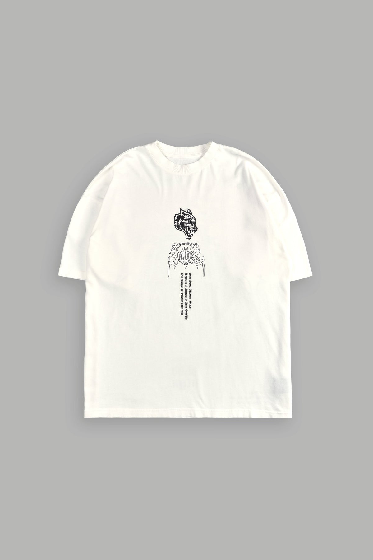 Akuma Forever "Premium" Oversized Tee in Cream - imagem 3