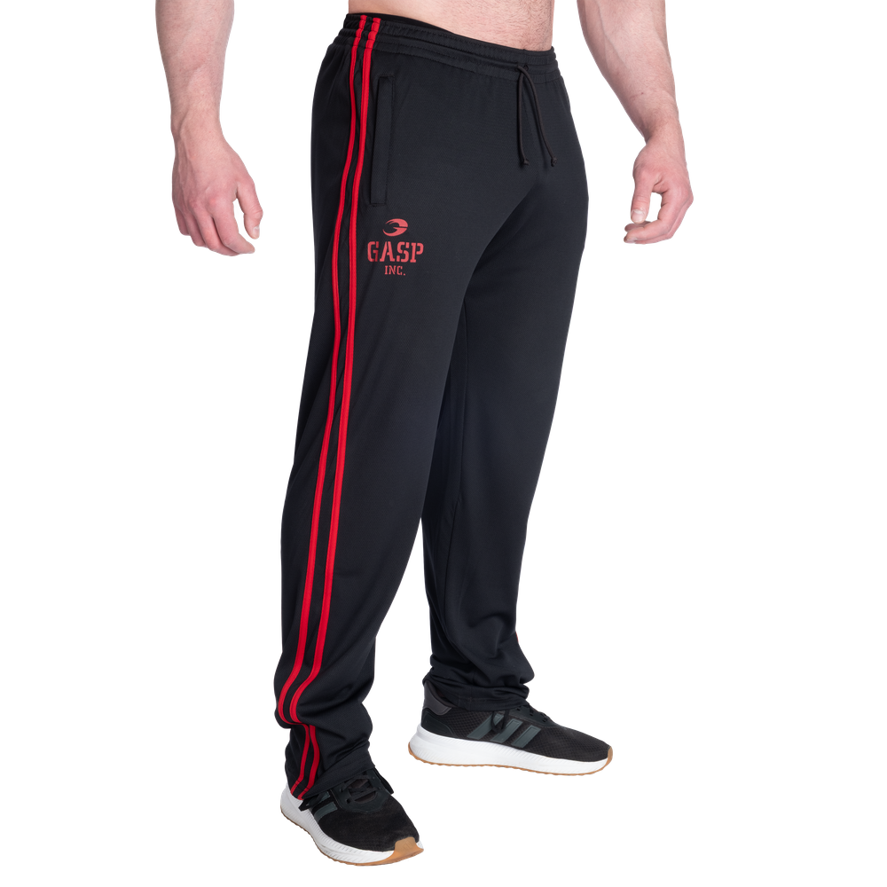 2 Stripe Standard Mesh Pant - Black/Red - imagem 1