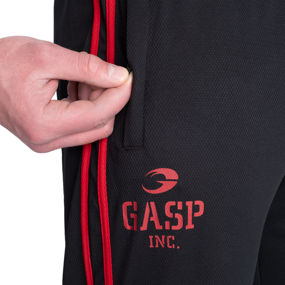 2 Stripe Standard Mesh Pant - Black/Red - imagem 4