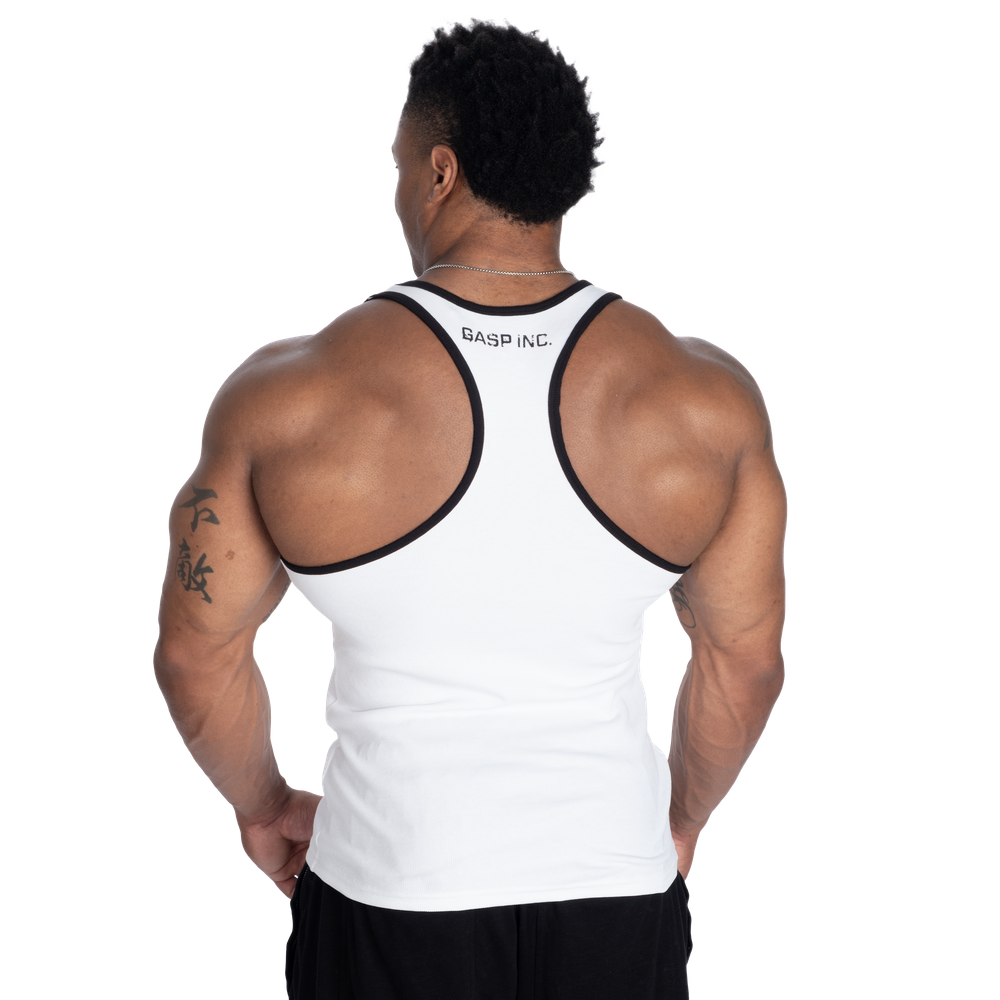 Ribbed T-back - White - imagem 2