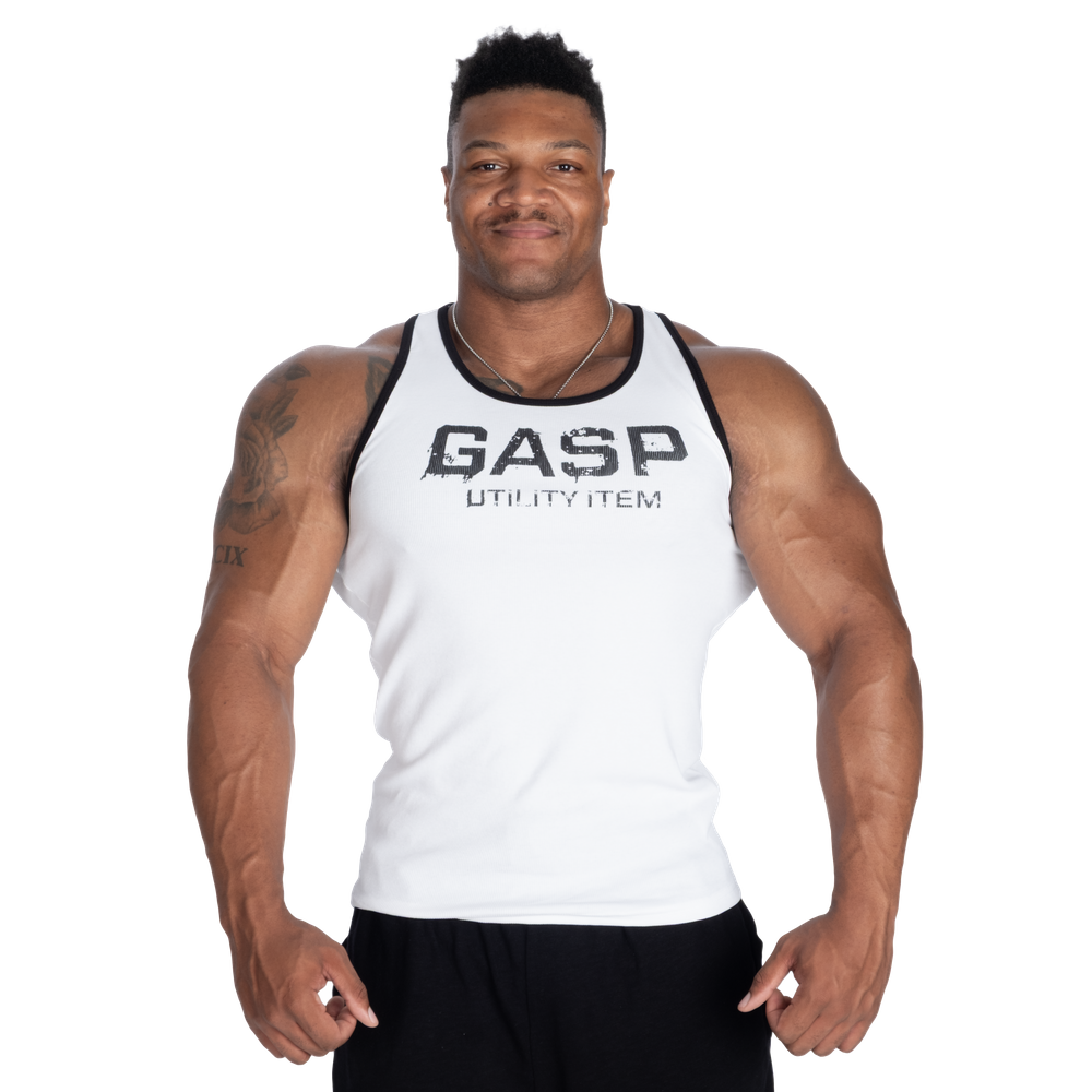 Ribbed T-back - White - imagem 1