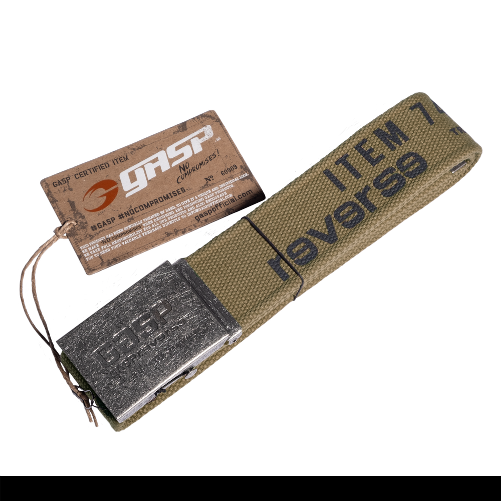GASP Vintage Belt - Washed Khaki - imagem 1