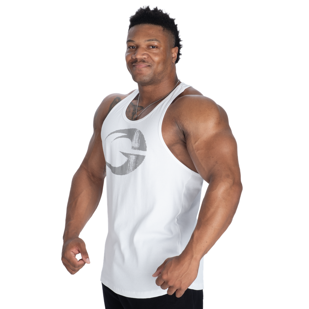 Gasp Rib Essential T-Back - White/Grey - imagem 2