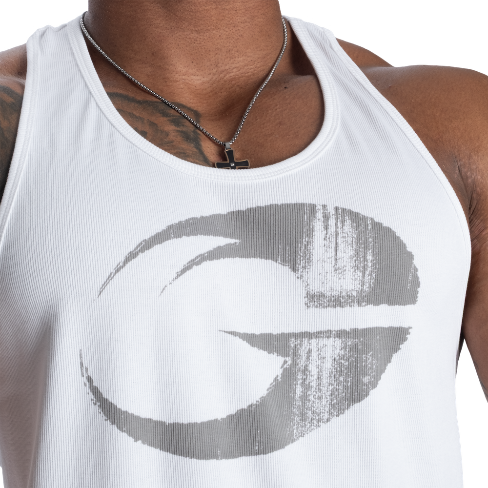 Gasp Rib Essential T-Back - White/Grey - imagem 4