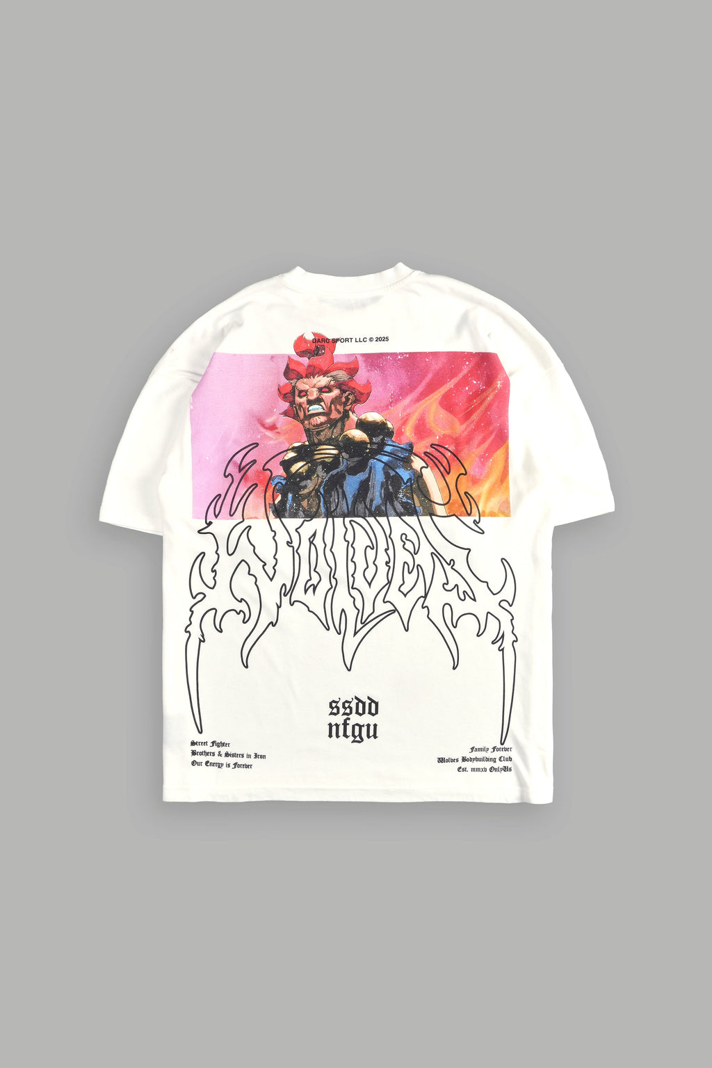 Akuma Forever "Premium" Oversized Tee in Cream - imagem 1