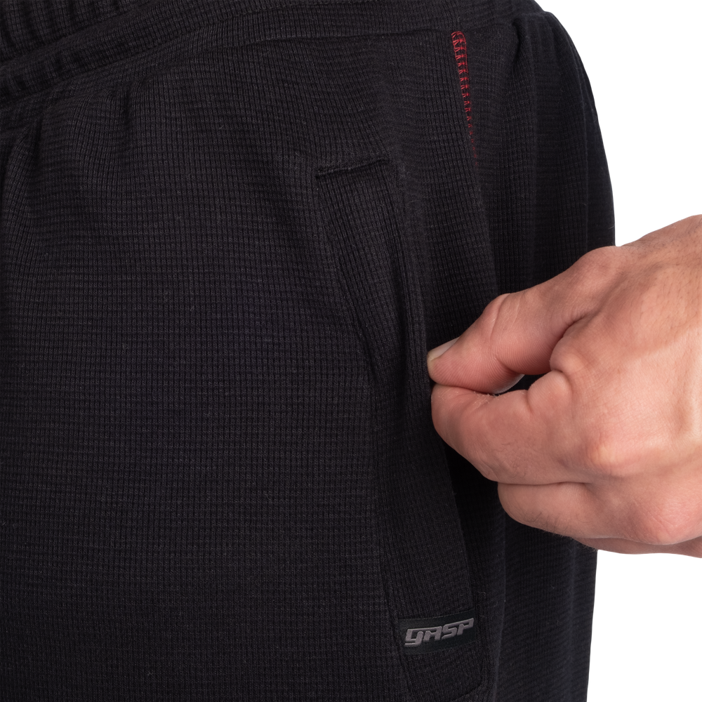 Old School Thermal Pants - Asphalt/Red - imagem 4