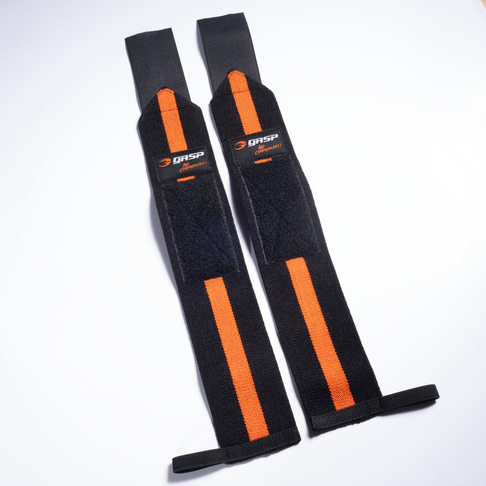 GASP 1RM wrist wraps - Black/Flame - imagem 2