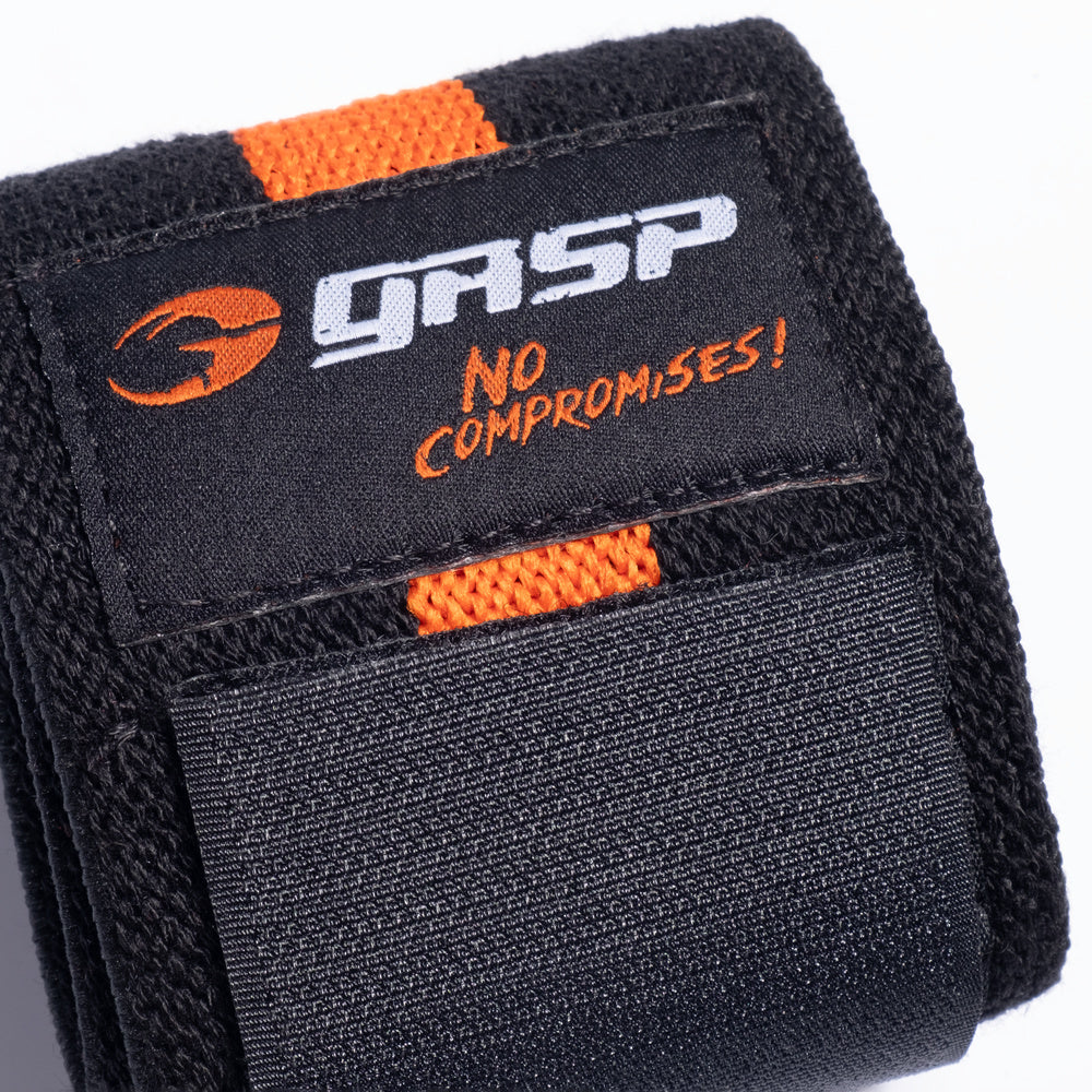 GASP 1RM wrist wraps - Black/Flame - imagem 4