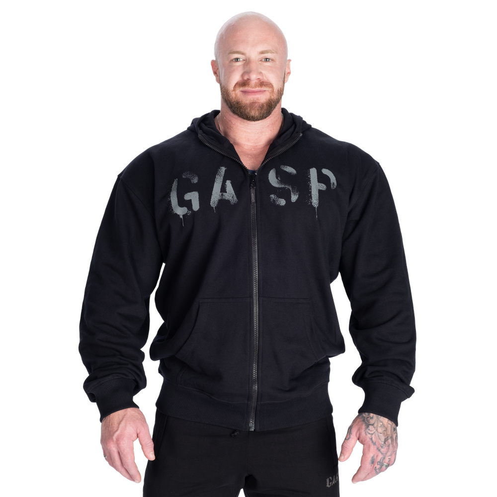 GASP Classic Zip Hoodie - Black - imagem 1