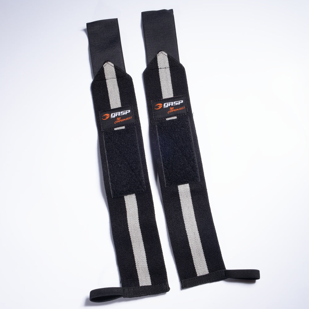 GASP 1RM wrist wraps - Black/Grey - imagem 2