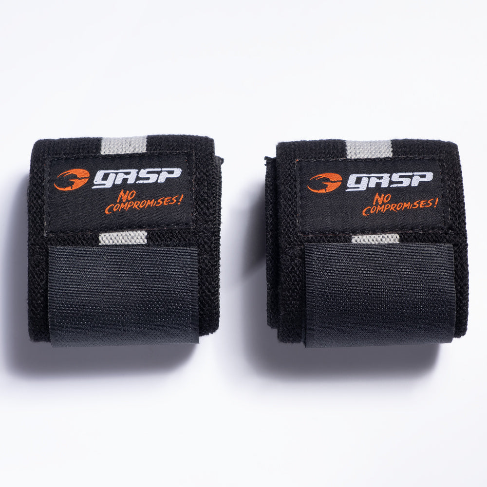 GASP 1RM wrist wraps - Black/Grey - imagem 3