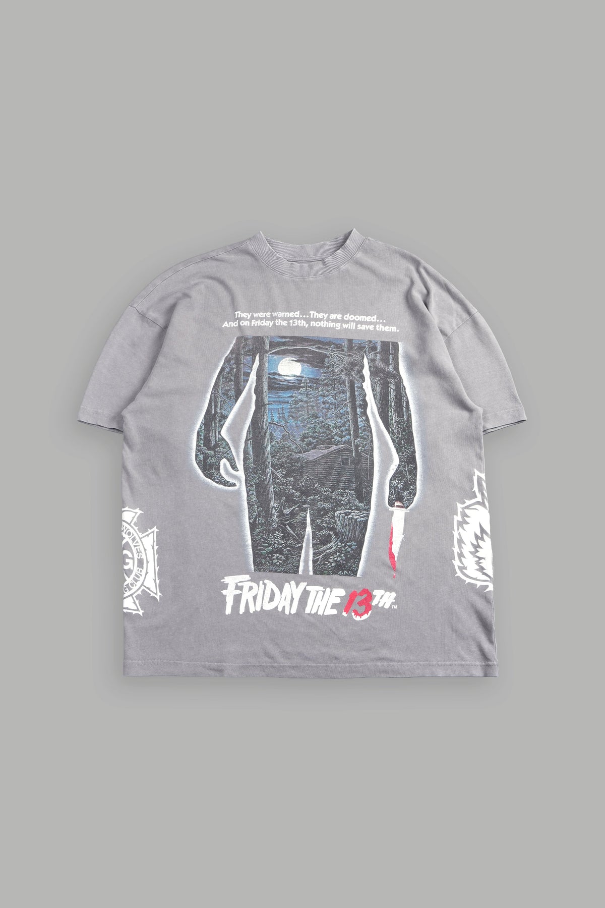 Friday Premium Oversized Tee In Dove Gray