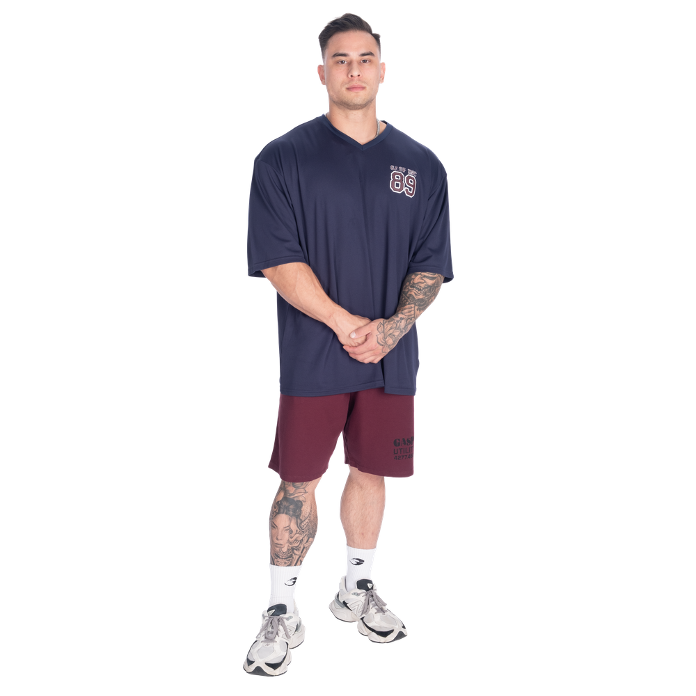 V-Neck Mesh Iron Tee - Dark Navy - imagem 5
