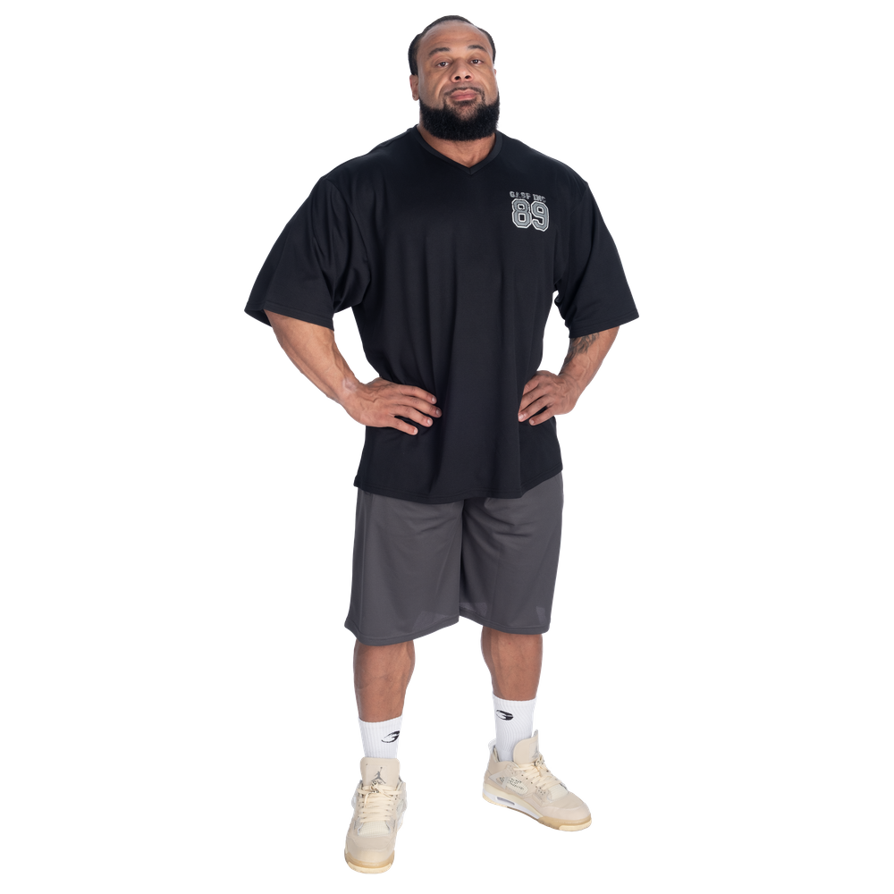 V-Neck Mesh Iron Tee - Black - imagem 5