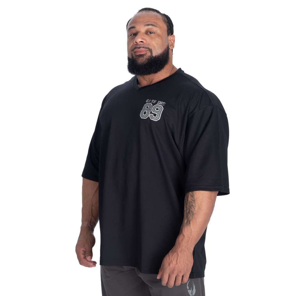 V-Neck Mesh Iron Tee - Black - imagem 3