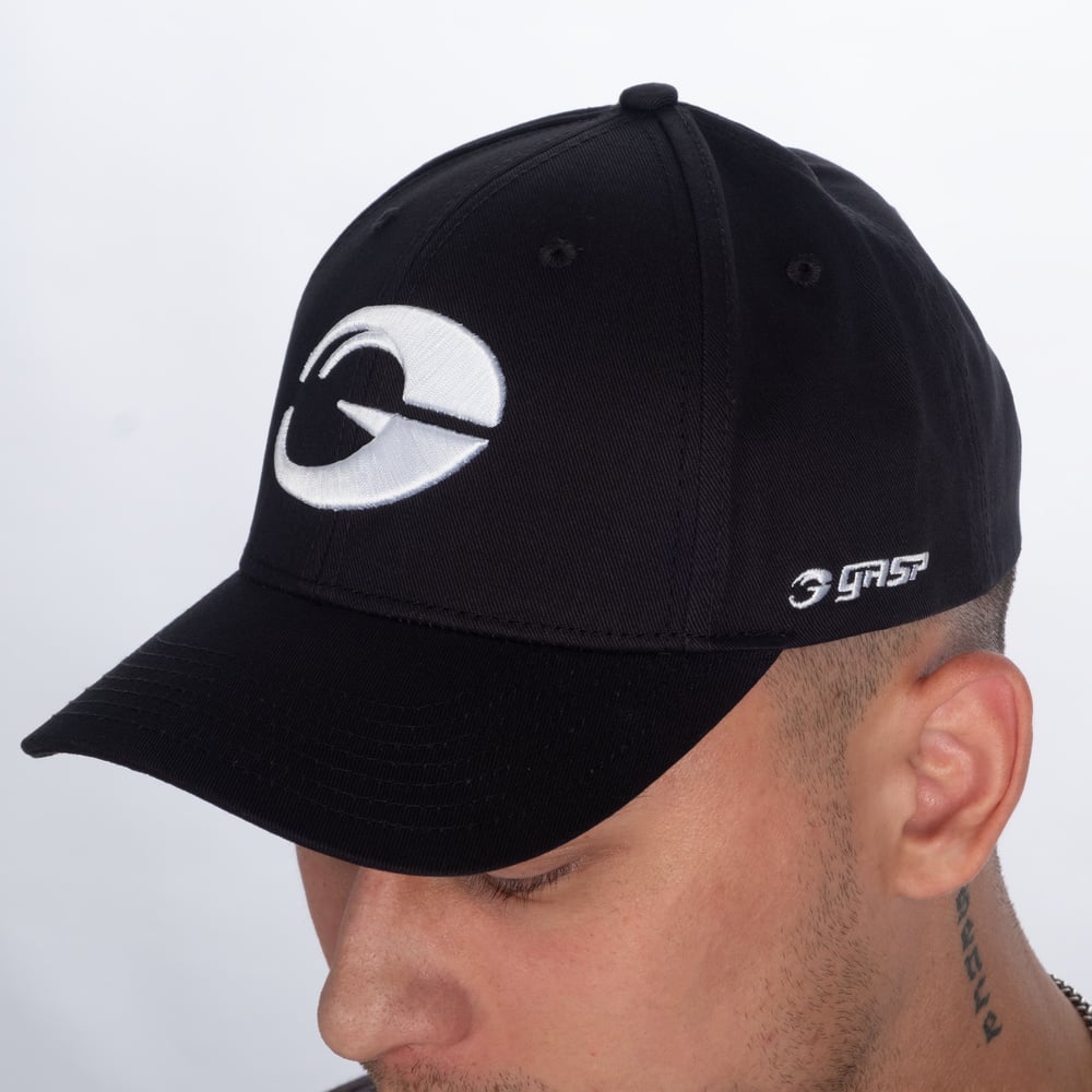 Gasp baseball cap - Black/White - imagem 2
