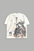 Darc Yokai Premium Oversized Tee in Cream — imagem 1