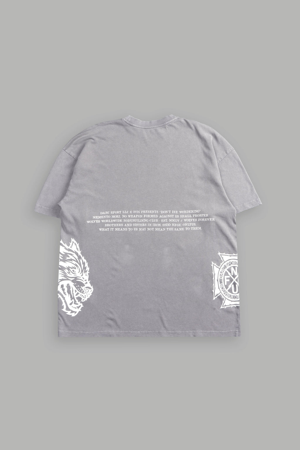 Friday Premium Oversized Tee In Dove Gray