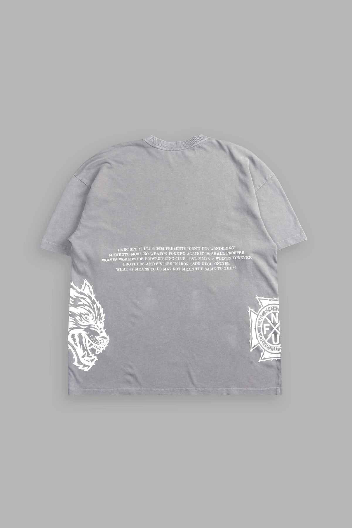 Friday Premium Oversized Tee In Dove Gray