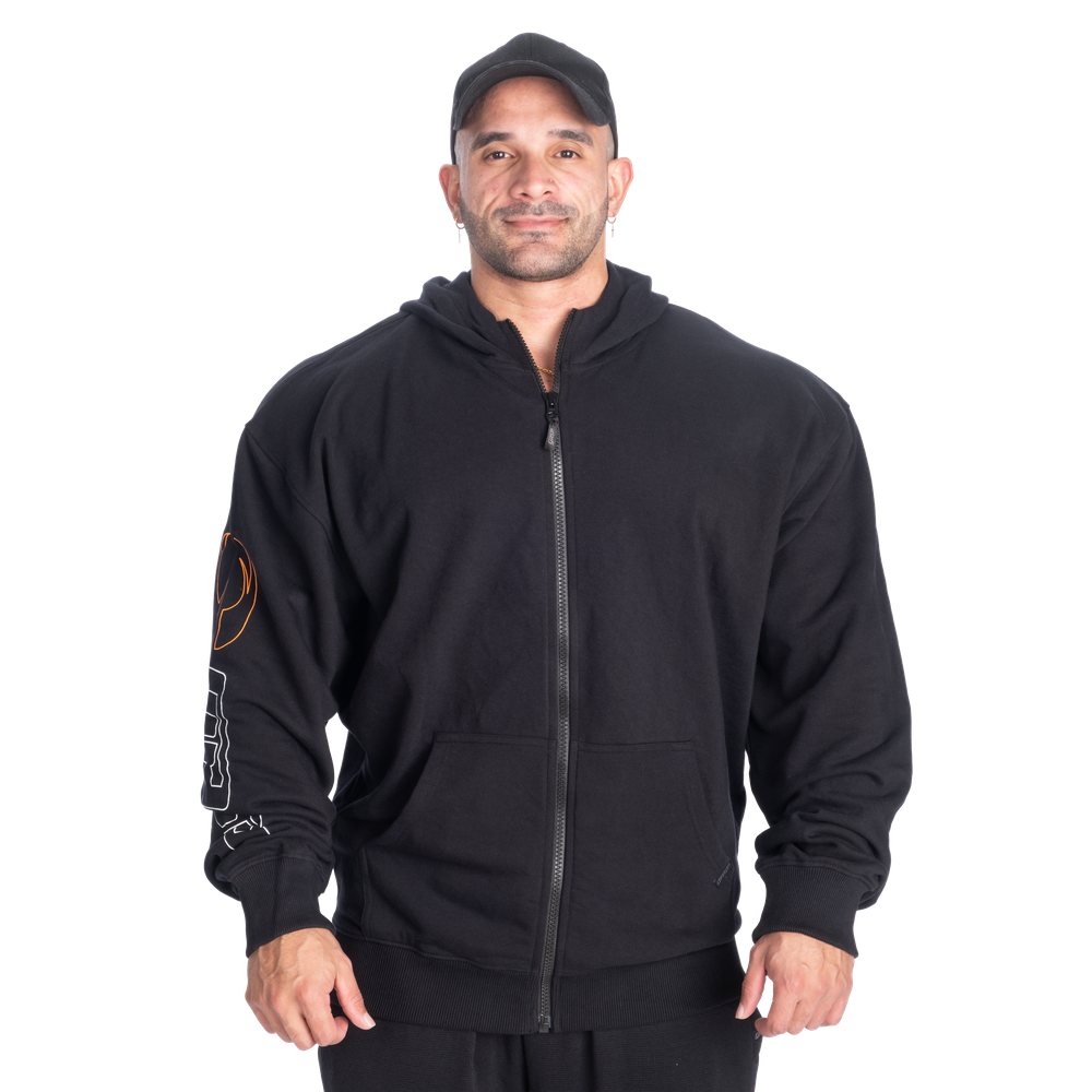 Classic Zip Hood - Black/White - imagem 1