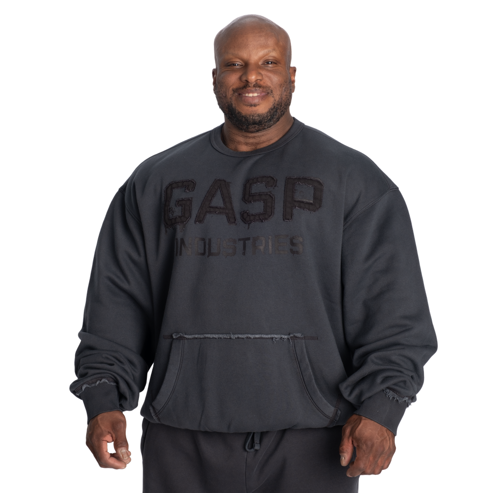 Gasp Washed Crewneck - Washed Black - imagem 1