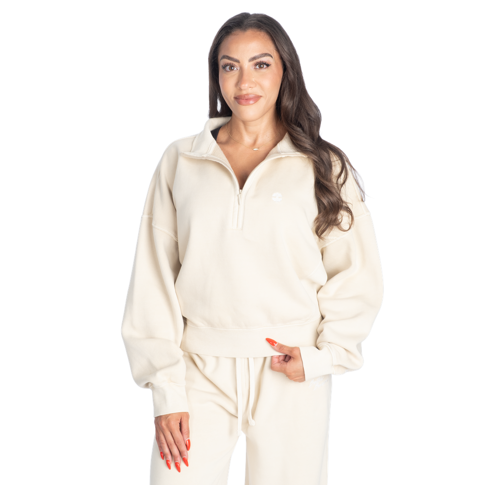 Washed Half Zip Sweater — imagem 1