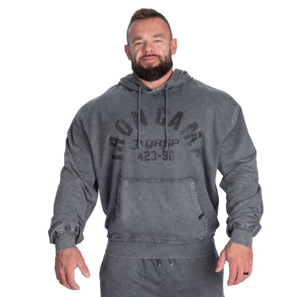 Iron Camp Hood Sweater - Washed Black - imagem 1