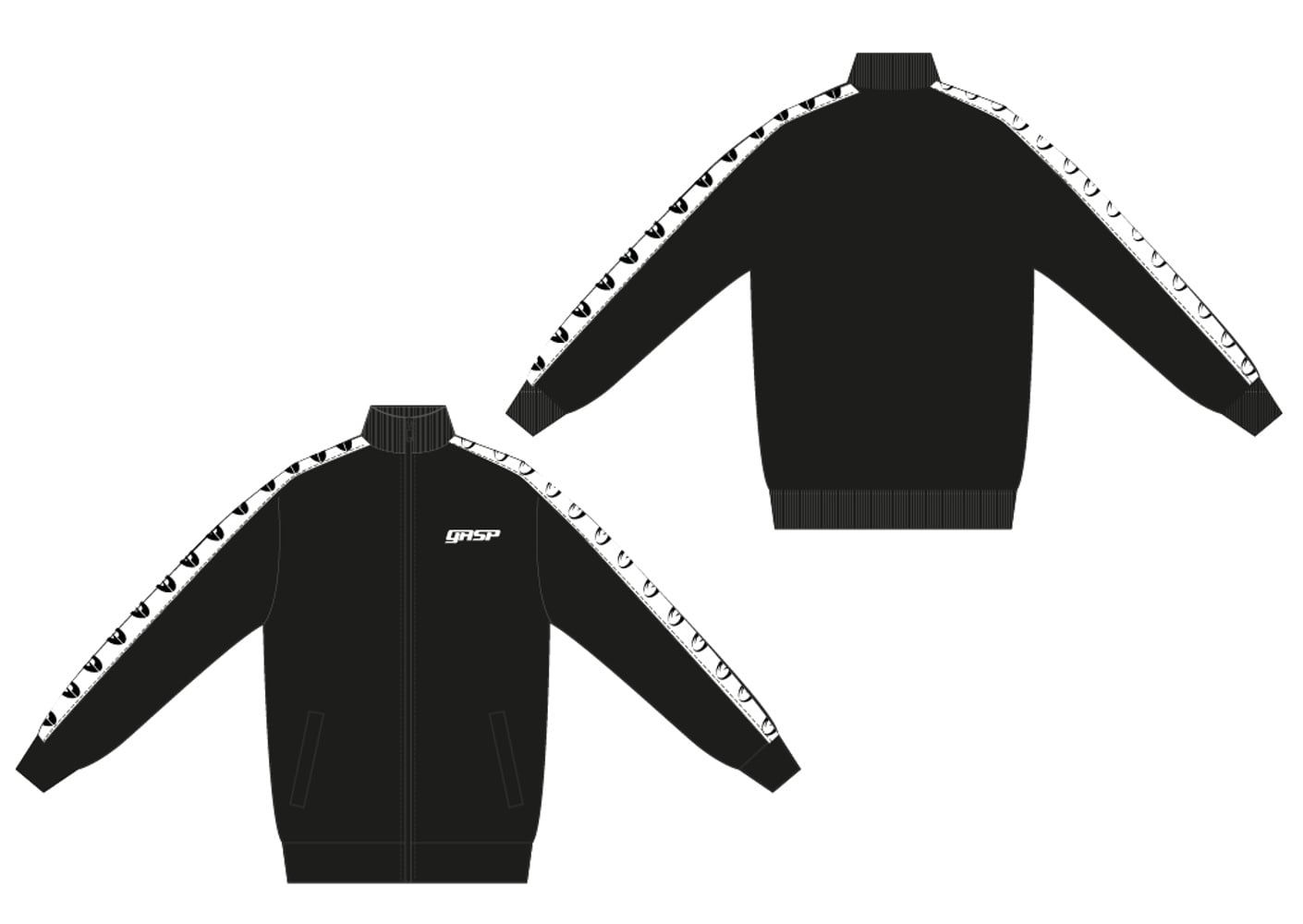 Track Suit Jacket V2 CUSTOMIZABLE - Black - imagem 7