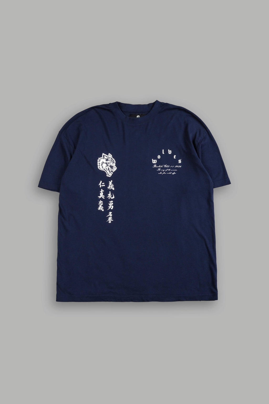 The Warrior Code Premium Oversized Tee in Navy — imagem 3