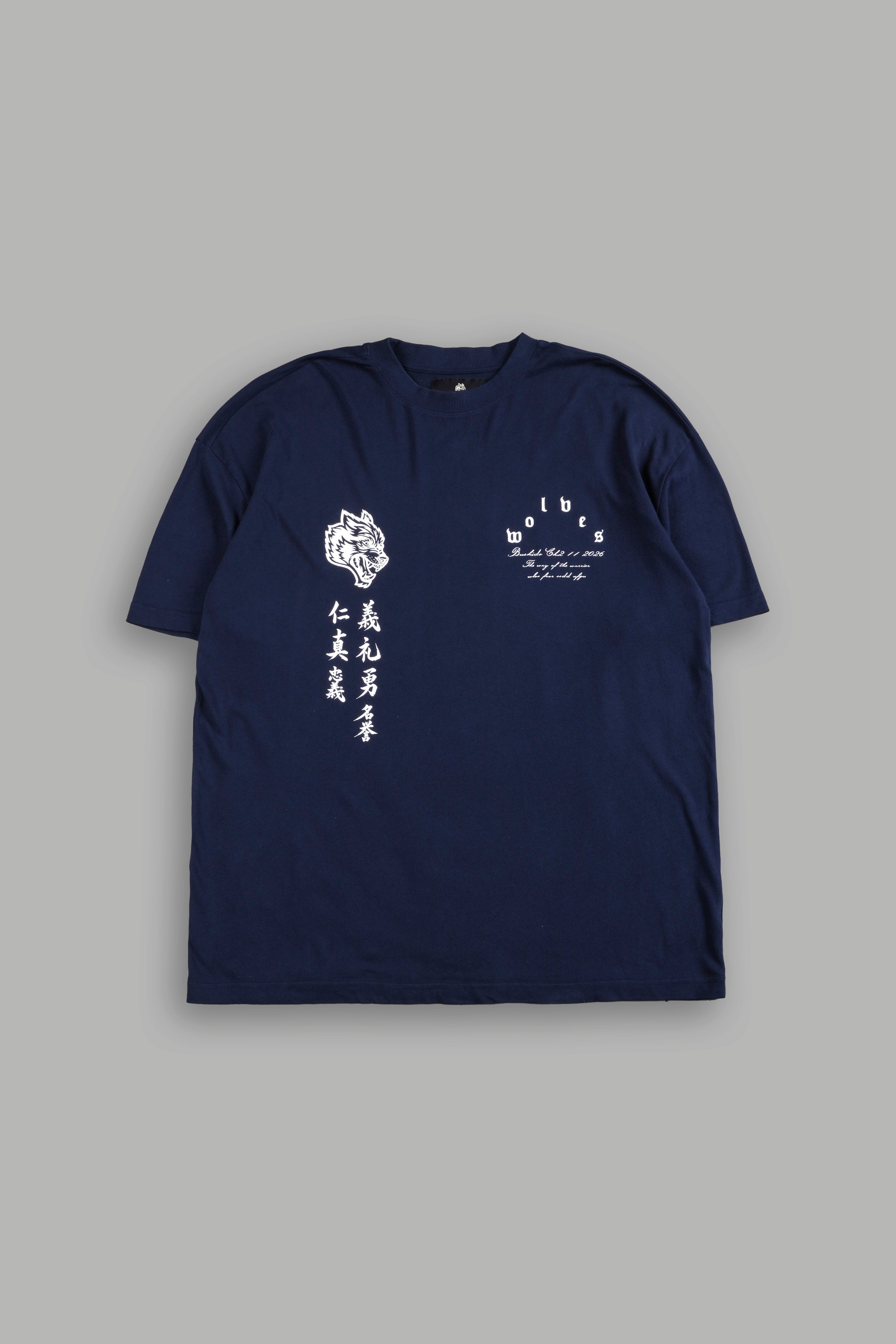 The Warrior Code Premium Oversized Tee in Navy — imagem 3