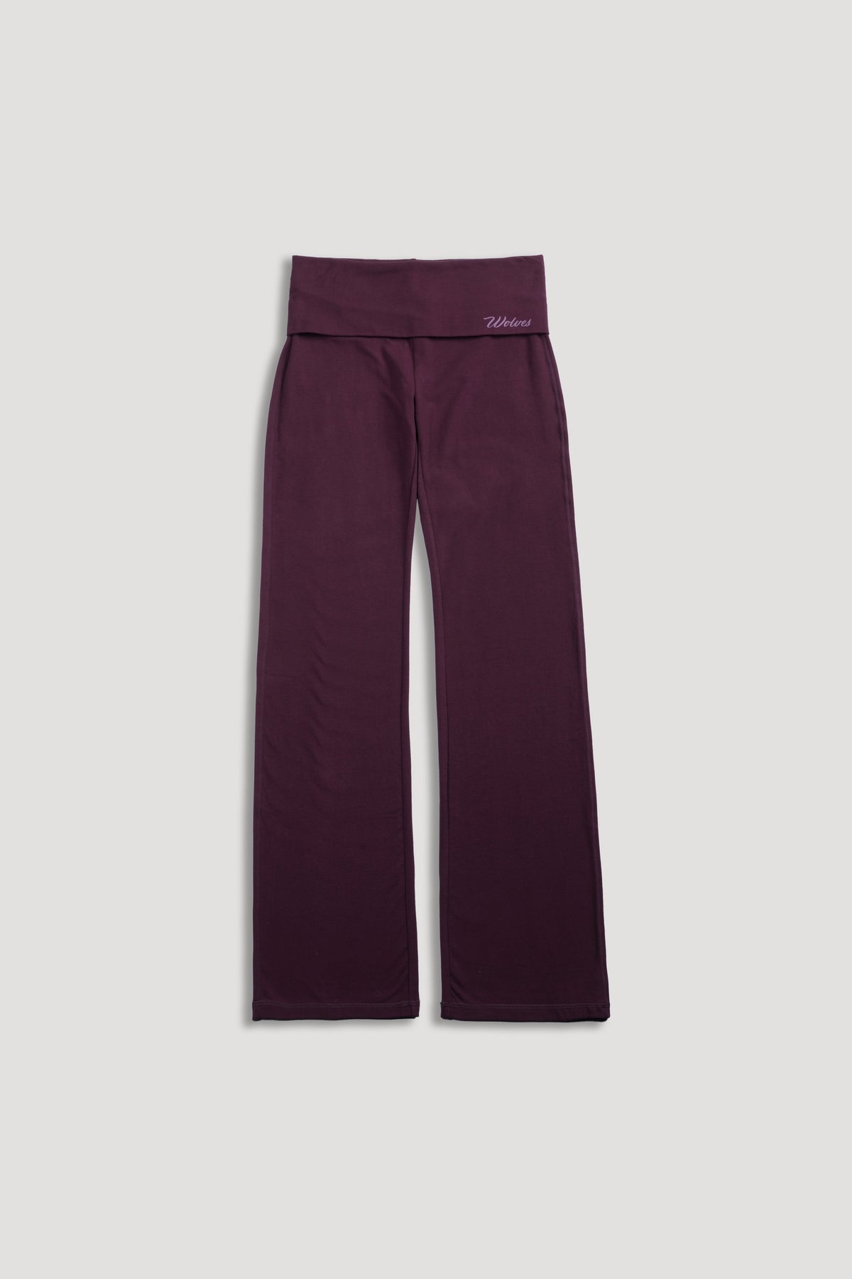 Cursive Wolves "Romy" Foldover Pants in Fig — imagem 5