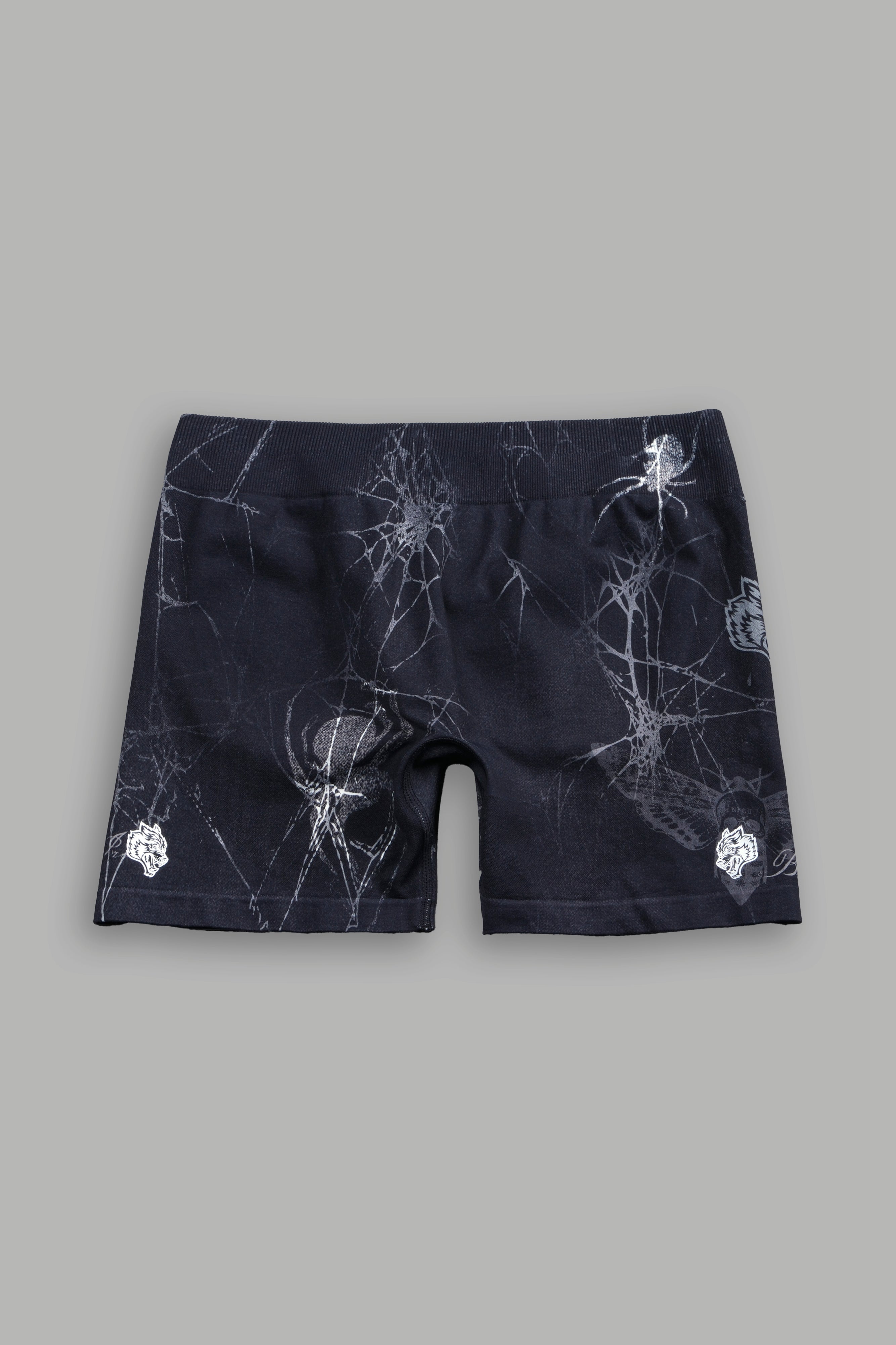 Dual Wolf Harlow Soft Seamless Shorts in She Web Black