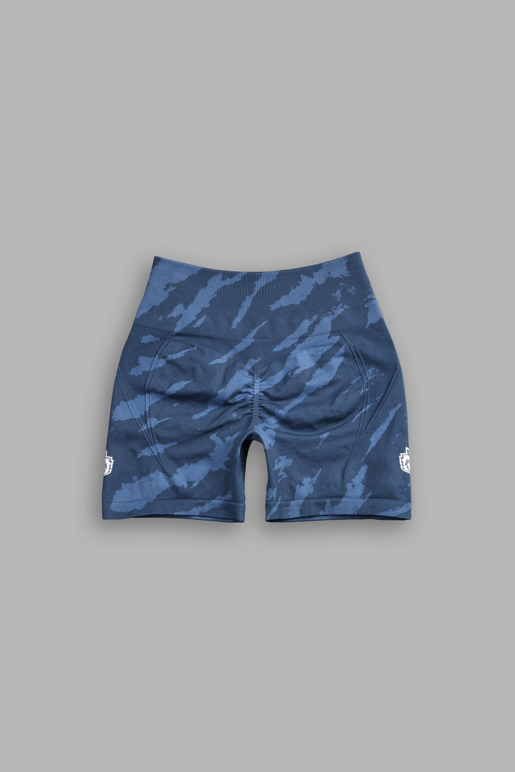 Dual Wolf Everson Seamless "Huxley" Shorts in Ocean Blue Native Camo — imagem 4