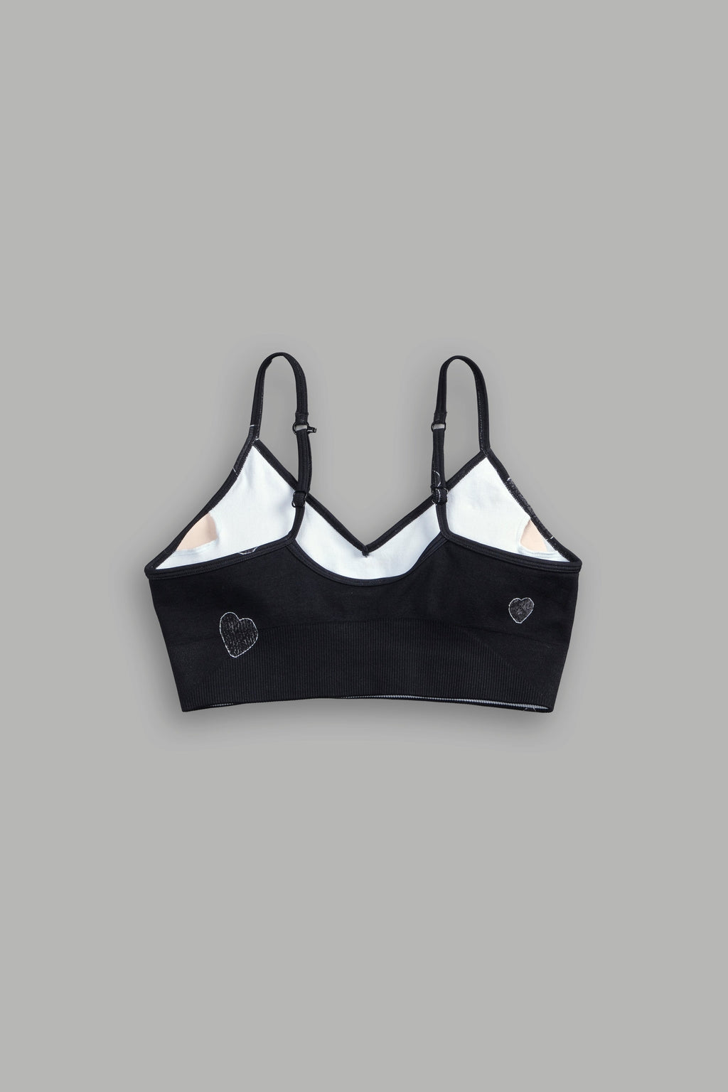 Her Energy "Everson" Seamless Sports Bra in Heart Candy Black - imagem 6