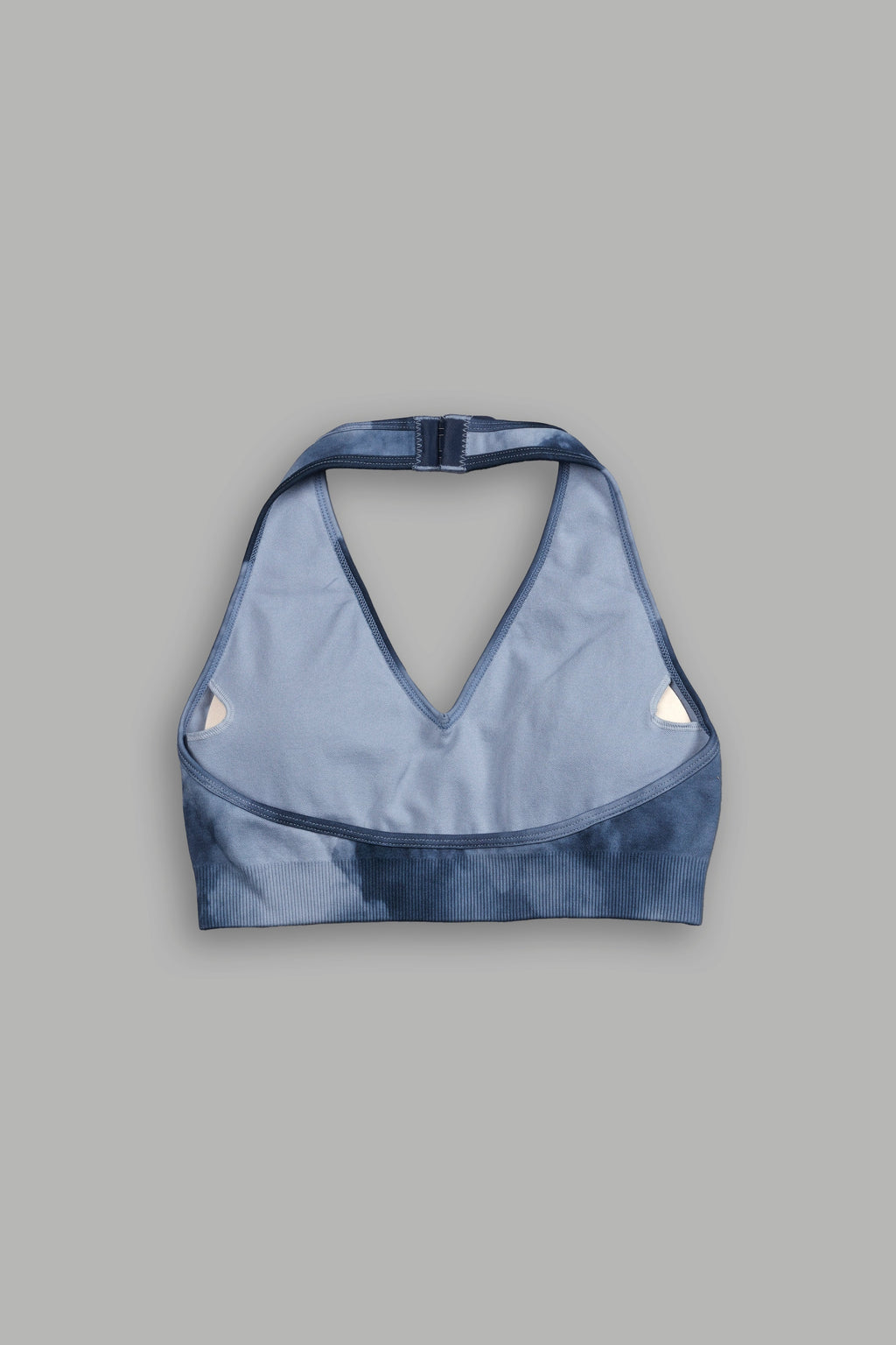 Wolves Pyramid "Everson Seamless" Halter Bra in Darc Blue Big Ghost Clouds — imagem 4