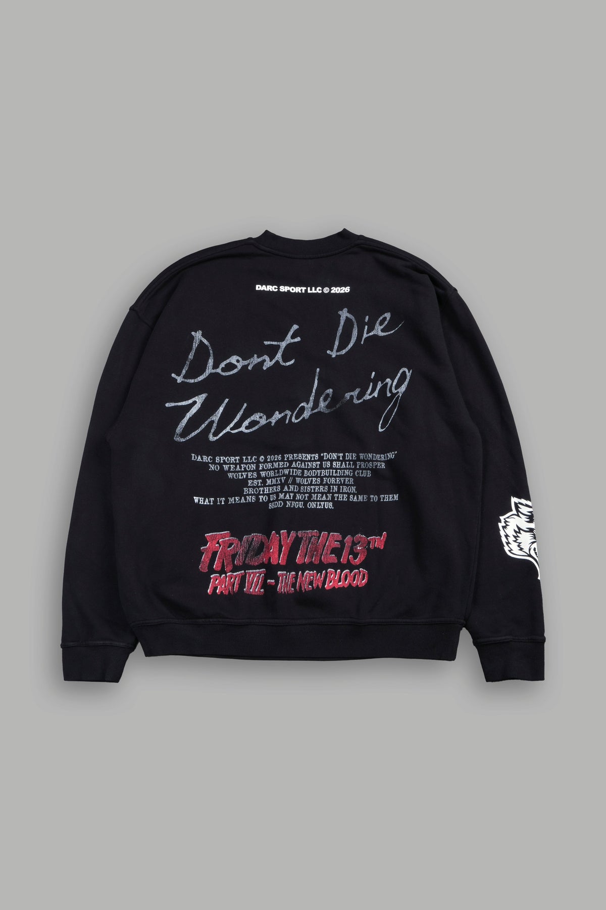 The New Blood London Crewneck In Black