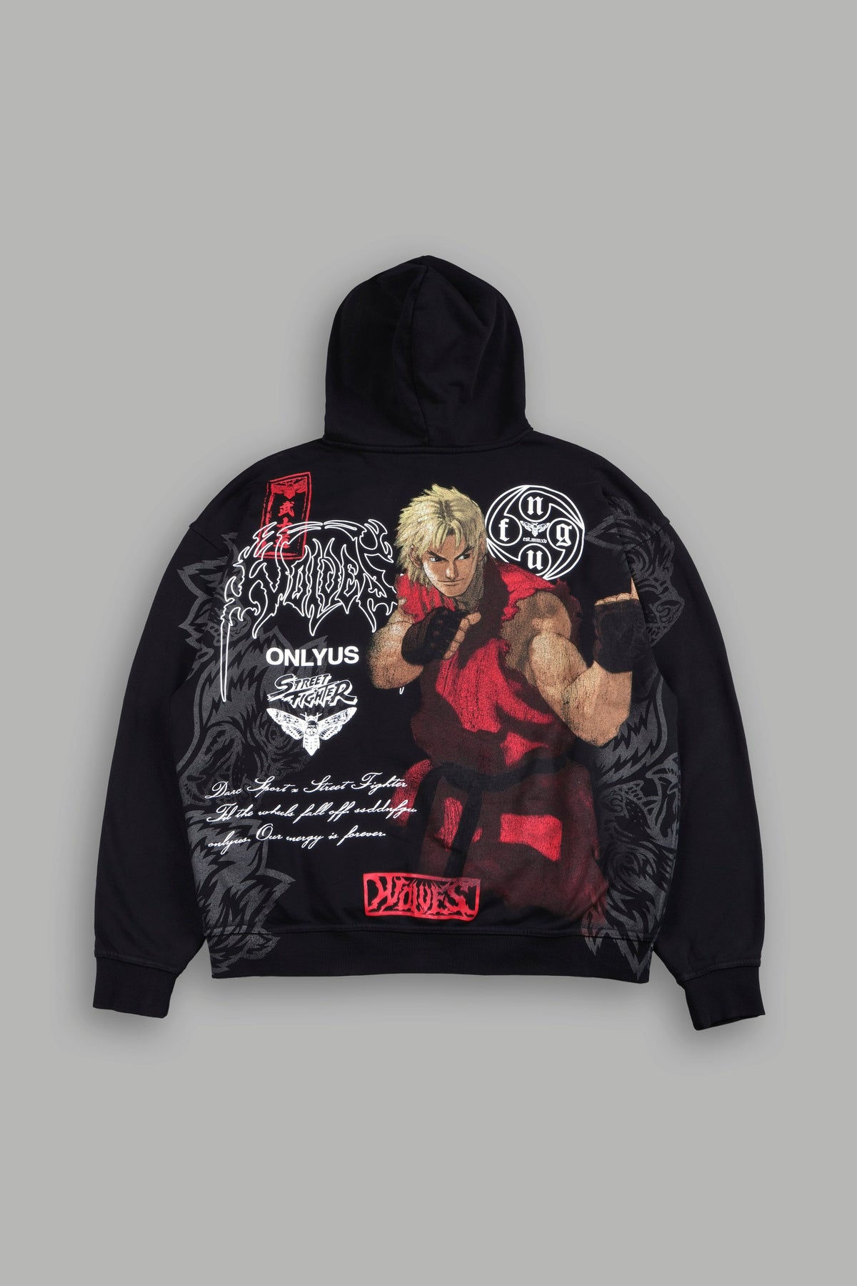 Turn Up The Heat Pierce Hoodie In Black - imagem 1